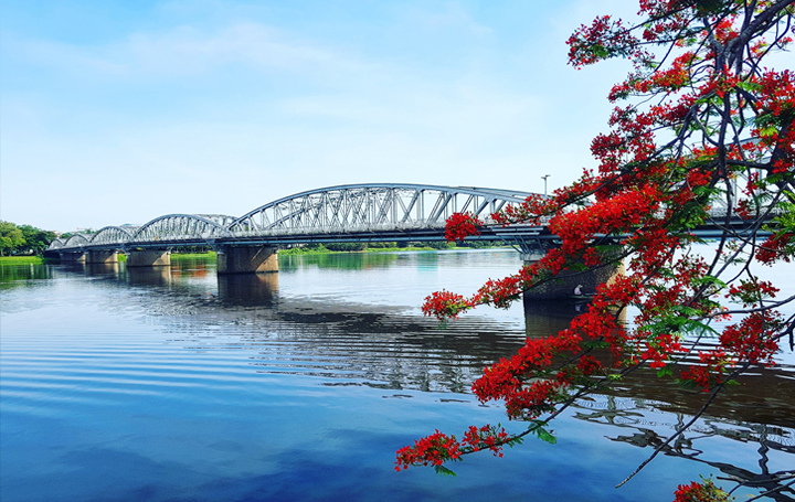 Perfume River in Hue, Vietnam